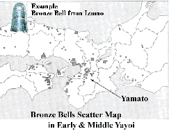 Bronze Bells Scatter Map in early &Middle Yayoi2